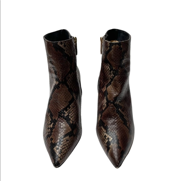 L’Agence | Aimée Bootie in Brown Snake 38 - Picture 8 of 11
